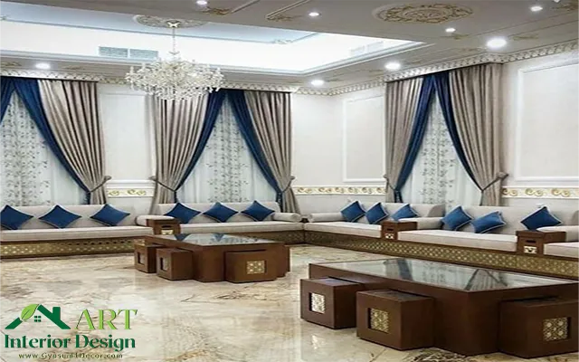 Decoration of a small women's majalis small women's majalis